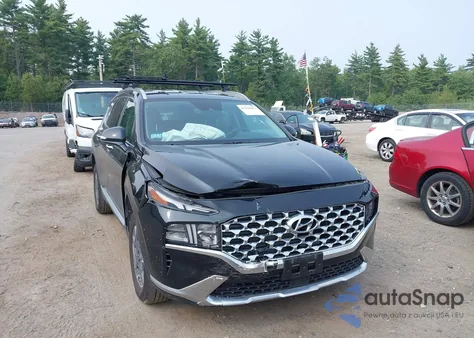 2023 Hyundai Santa Fe Hybrid Blue from USA, damaged, VIN 5NMS2DA14PH014253